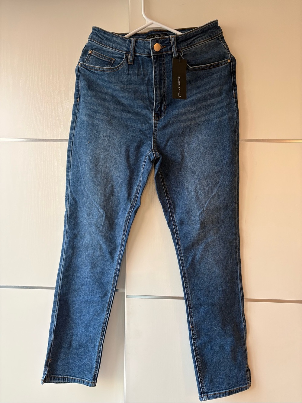 Women's High-Rise Slim Jeans in Dark Blue